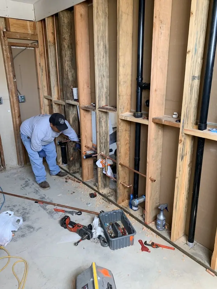 Commercial rough-in plumbing for Gas Line Repair in East Hartland